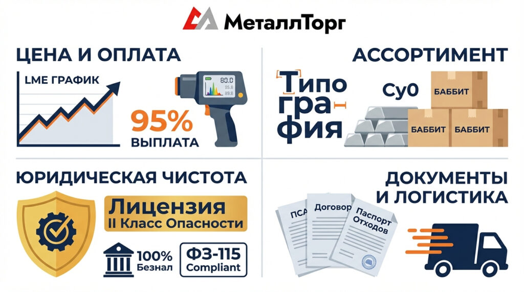 как МеталлТорг принимает сурьму у юр лиц